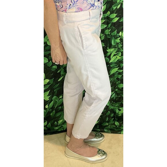 🌸 J.Crew “Scout” Capri Pants – Size 4 – Pale Lavender – 100% Cotton - Picture 5 of 12